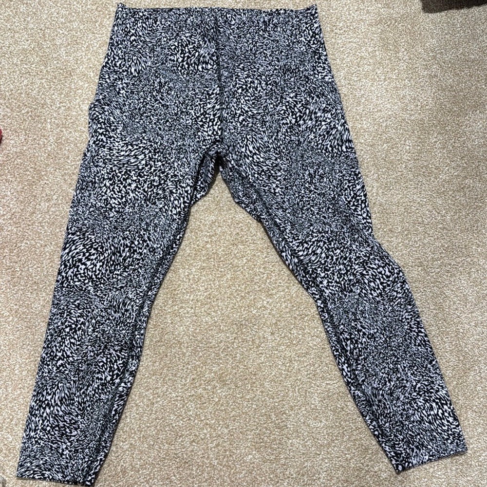 lululemon athletica Black and White Leggings